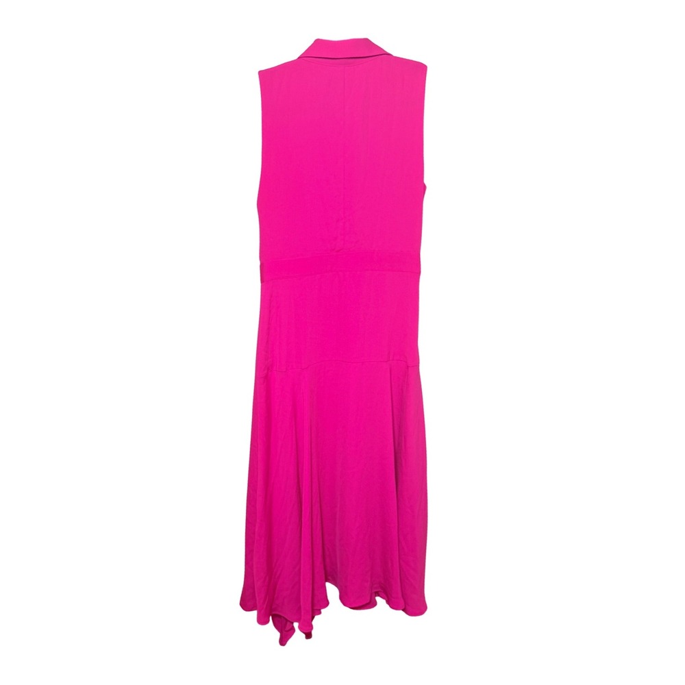 Reiss Dress Claire Pink Belted Pleat Midi Size US 6 Sleeveless New - Picture 5 of 11